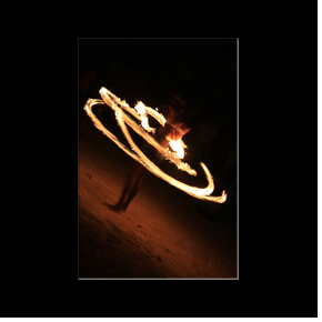 Fire dancer