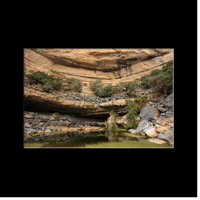 Oasis in the middle of the cliff !!!