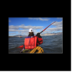Tout est charg dans le kayak, la mto est bonne, allons rejoindre notre 2me camp  Ekman