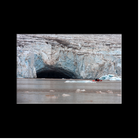 ... jusqu'au pied du glacier!