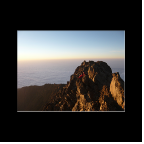 Dj au sommet du Mt Meru (4566m)