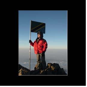 Dj au sommet du Mt Meru (4566m)