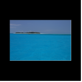 Ile de Mnemba, au large de Matemwe, prise pour la plonge et le snorkelling.
